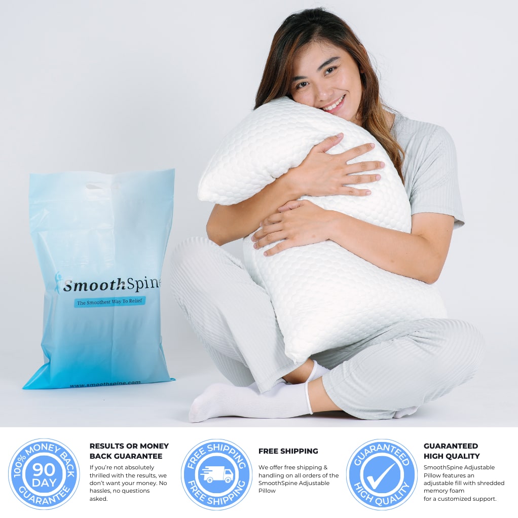 [v2] SmoothSpine™ Side-sleeper Pillow - Customizable Thickness
